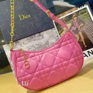Christian Dior Lounge Rose Hand Bag With Box