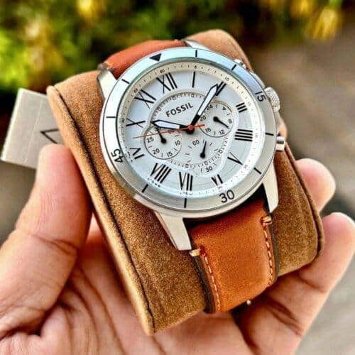 Branded Analog Fossil Watch Fs5237 Grant Sports For Men s Mega Fashion